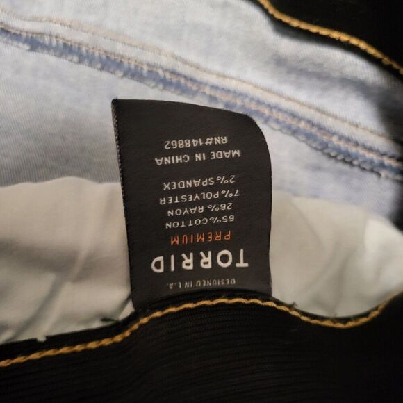 Torrid Premium Sky High Skinny Jeans Pant Dark Wash Womens Size 20 Regular - Picture 7 of 8